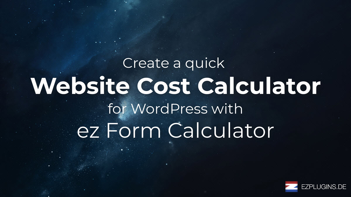 Crie uma calculadora de custos de site no WordPress